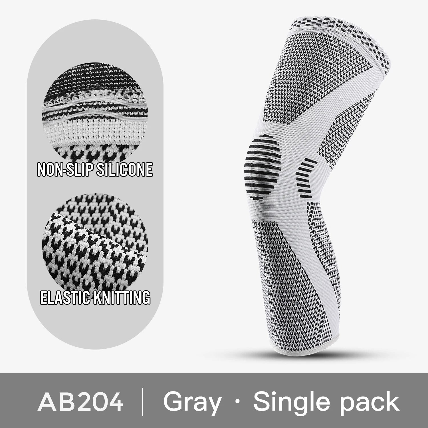 Rodillera de Compresión para Dolor de Rodilla, Meniscos y Artritis (Talla Gris)