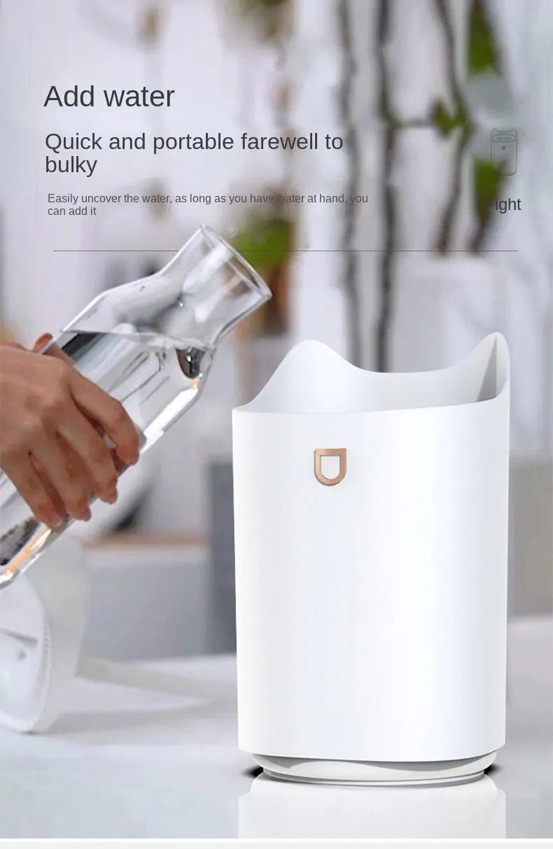 Humidificador de Doble Chorro 3000ml, Aroma y Vapor Frío