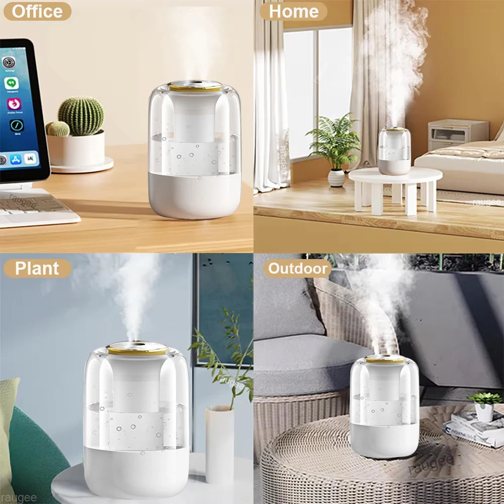 Humidificador de Aire 2.2L de Gran Capacidad con Luz Nocturna LED