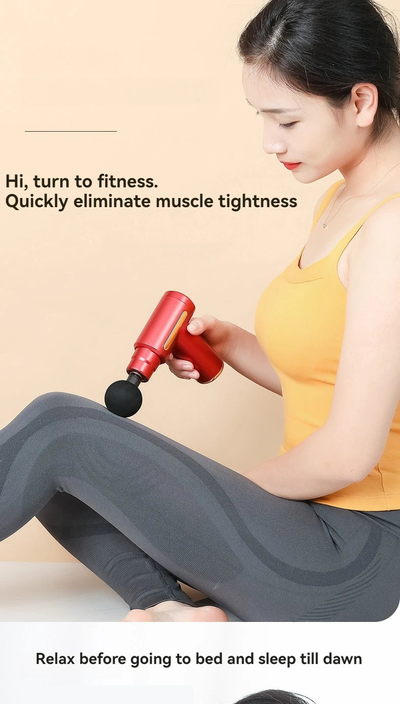 Mini Pistola de Masaje Portátil, Percusión Profunda para Cuerpo