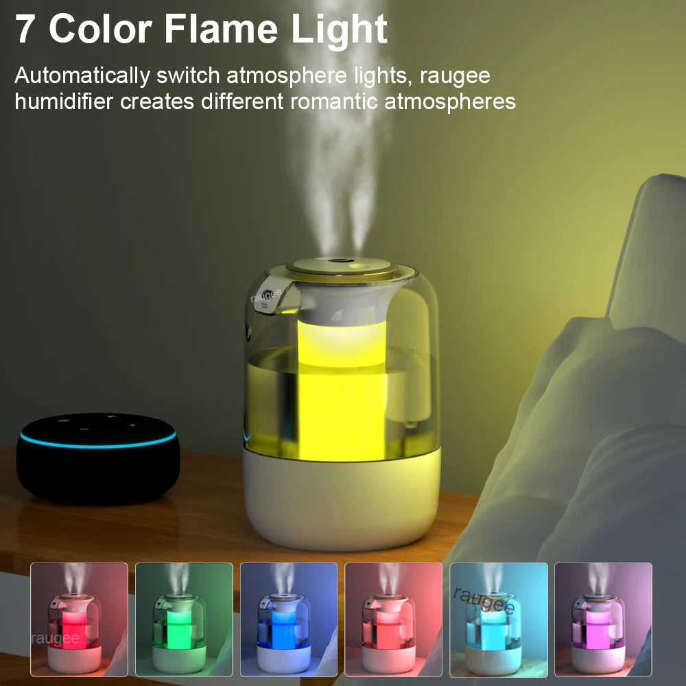 Humidificador de Aire 2.2L de Gran Capacidad con Luz Nocturna LED