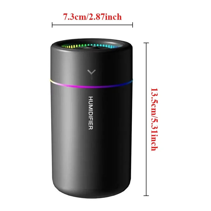 Humidificador Aromático 280ml con Luz de Ambiente
