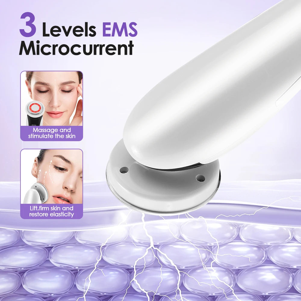 Masajeador Facial 7 en 1 con EMS y Luz LED
