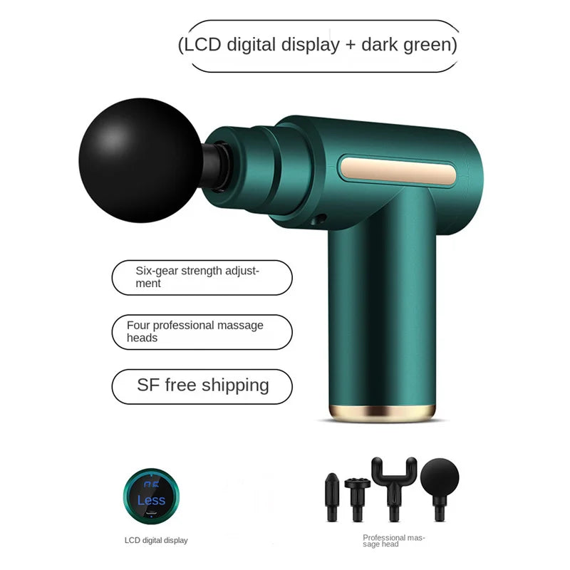 1 Massage Gun, Deep Muscle Handheld Massager for Body, Back and Neck Pain