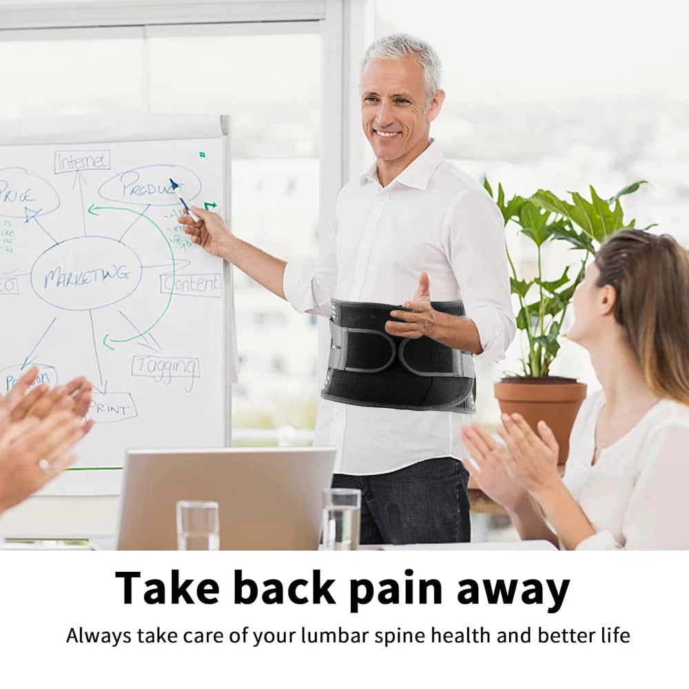 Faja Lumbar de Soporte para Dolor de Espalda Baja, Mejora la Postura