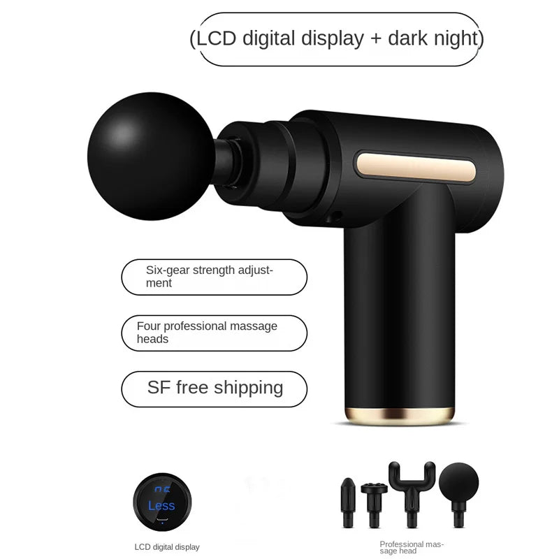 1 Massage Gun, Deep Muscle Handheld Massager for Body, Back and Neck Pain