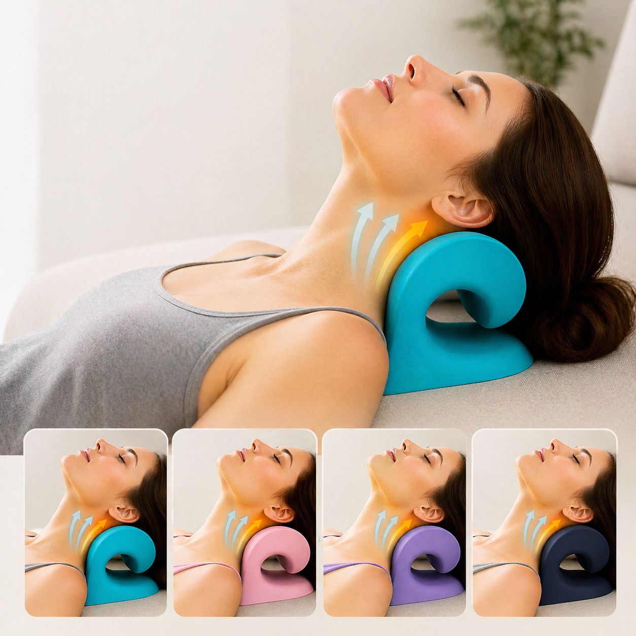 Almohada Cervical de Espuma con Masaje
